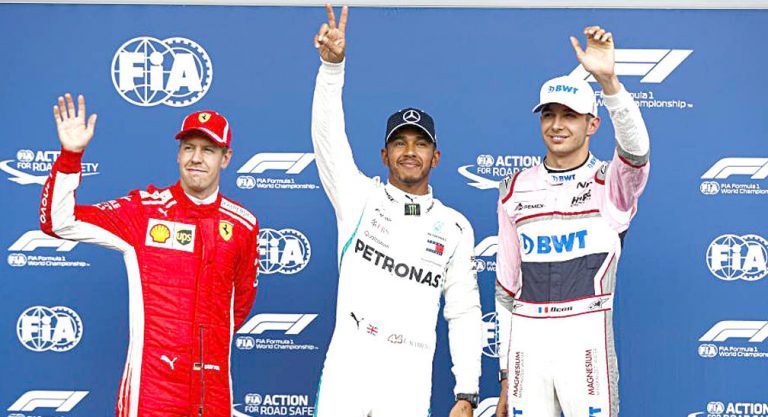 Hamilton conquista a pole na Bélgica