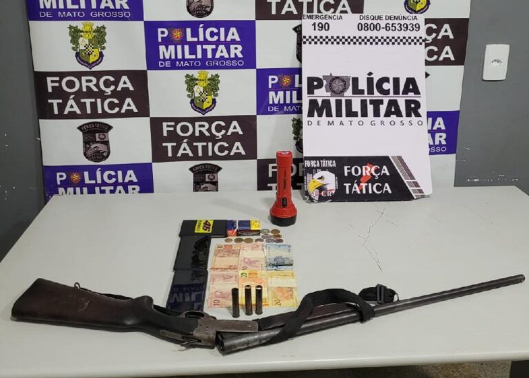 Dois homens são presos por porte ilegal de arma em Rondonópolis